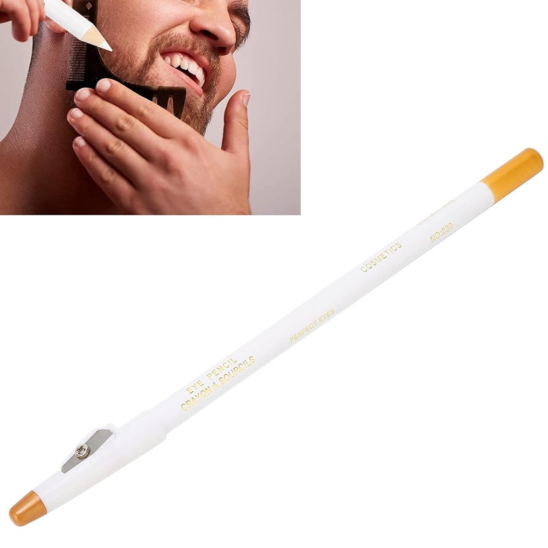 woobles Beard Pencil, Professional Beard Pencil Filler, Household Beard Pencil Liner Shaping Styling Tool, Grooming Kit Tracing Tool(white) - Image 4